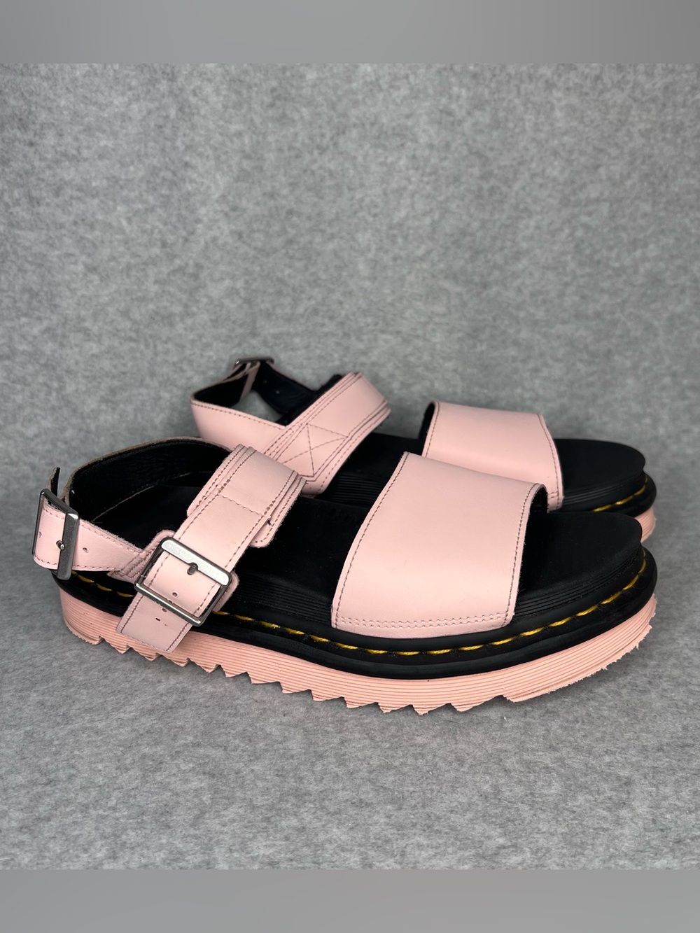 Dr. Martens Voss Pink Salt Platform Sandals Size 10 Fits Like Size 10.5 Grunge